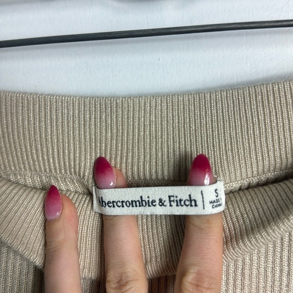 NWT Abercrombie & Fitch A&F Wrapped Ribbed Stretch Knit Sweater Midi Skirt Slit - Picture 5 of 8